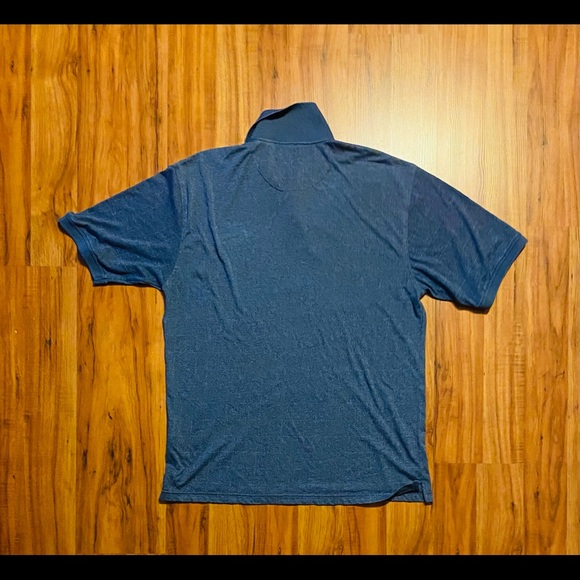 George Men’s Heather Blue Short Sleeve Polo Size Large - Picture 5 of 12